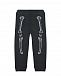 Черные спортивные брюки с принтом &quot;кости&quot; Stella McCartney | Фото 2