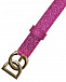 Ремень цвета фуксии с фигурной пряжкой Dolce&Gabbana | Фото 2