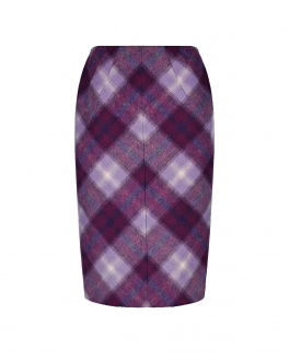 Фиолетовая юбка в клетку No. 21 Фиолетовый, арт. N2SC024 3097 Q7A1 | Фото 1