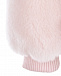 Розовая куртка из экомеха Yves Salomon | Фото 6
