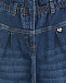 Синие джинсы с поясом на резинке  | Фото 4