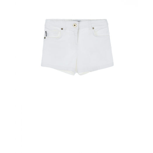 Белые шорты с аппликацией &quot;Ромашка&quot; Moschino | Фото 1