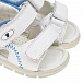 Белые сандалии с синей отделкой Falcotto | Фото 6
