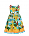 Платье в полоску с принтом &quot;фрукты&quot; Dolce&Gabbana | Фото 1