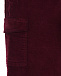 Бордовые вельветовые брюки с карманами-карго Aletta | Фото 3