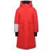 Красное пуховое пальто с капюшоном BASK | Фото 1