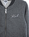 Спортивная куртка с логотипом и декором на рукавах Karl Lagerfeld kids | Фото 3