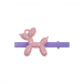 Зажим для волос фиолетовый с розовой собачкой Tais | Фото 1