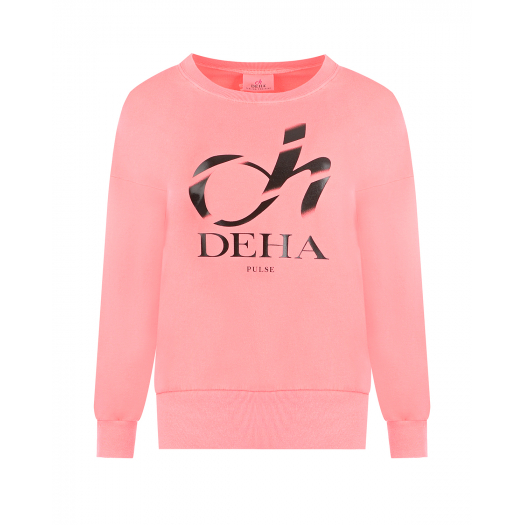 Розовый свитшот с лого Deha | Фото 1