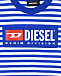 Футболка-тельняшка с логотипом Diesel | Фото 3