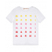 Белая футболка с разноцветным лого MARNI | Фото 1
