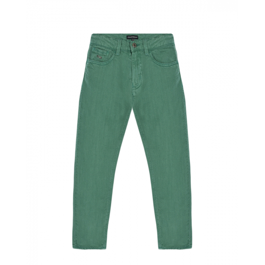 Зеленые джинсы 5 карманов Emporio Armani | Фото 1