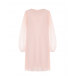 Розовое платье с плиссироваными рукавами Aletta | Фото 1