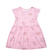 Розовое платье с принтом &quot;морские черепахи&quot; Sanetta Kidswear | Фото 1