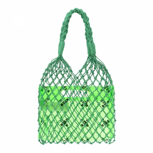 Плетеная сумка с клатчем внутри 27х35х3 см MSGM | Фото 1