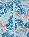 Голубая ветровка с принтом &quot;рыбы и кораллы&quot;  | Фото 3