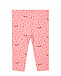 Розовые леггинсы с принтом &quot;белки&quot; Sanetta Kidswear | Фото 2