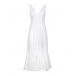 Белое платье с рюшей Philosophy Di Lorenzo Serafini | Фото 1