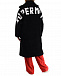 Черная шуба с декором &quot;Super Mama&quot; Forte dei Marmi Couture | Фото 4