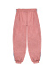 Розовые спортивные брюки с цветочными аппликациями GUCCI | Фото 3