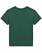 Зеленая футболка с белым логотипом Dolce&Gabbana | Фото 2