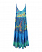 Синее платье с тропическим принтом  | Фото 3