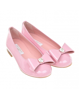 Розовые туфли с бантом Dolce&Gabbana Розовый, арт. D10866 A1328 80416 | Фото 1