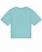 Голубая футболка с лого в тон GCDS | Фото 2