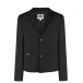 Черный пиджак с логотипом на кармане Karl Lagerfeld kids | Фото 1