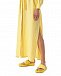 Светло-желтое платье с накладными карманами Forte dei Marmi Couture | Фото 7