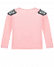 Розовая толстовка с вышивкой пайетками Karl Lagerfeld kids | Фото 2