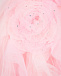 Розовое платье с объемной цветочной аппликацией Sasha Kim | Фото 5