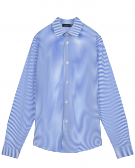 Рубашка в бело-голубую тонкую полоску Dal Lago Мультиколор, арт. N402 8918 3 | Фото 1