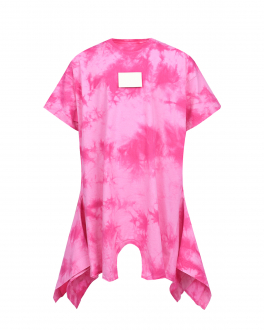 Розовое платье с принтом tie-dye MM6 Maison Margiela Розовый, арт. M60311 MM00D M6303 | Фото 1