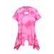 Розовое платье с принтом tie-dye MM6 Maison Margiela | Фото 1