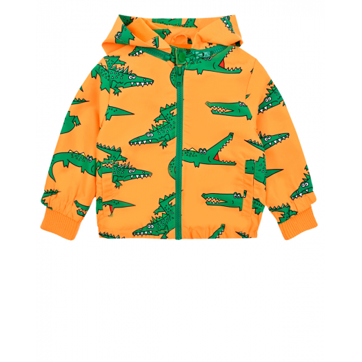 Оранжевая ветровка с принтом &quot;крокодилы&quot; Stella McCartney | Фото 1