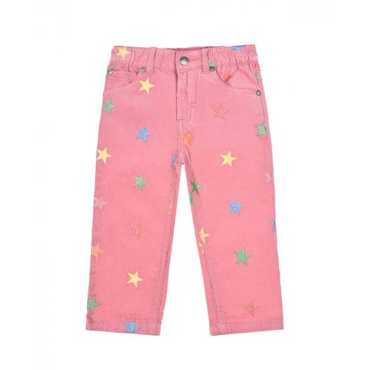 Розовые вельветовые брюки Stella McCartney | Фото 1