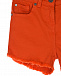 Оранжевые джинсовые шорты Stella McCartney | Фото 3