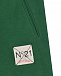 Темно-зеленые брюки с лого No. 21 | Фото 3