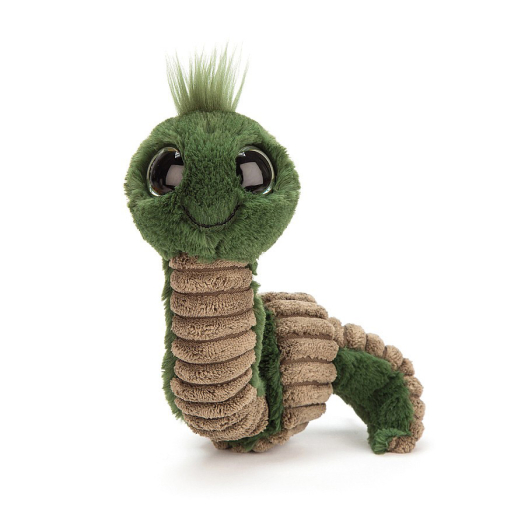 Игрушка мягконабивная &quot;Гусеница Wiggly Worm Green&quot; 16 см Jellycat | Фото 1