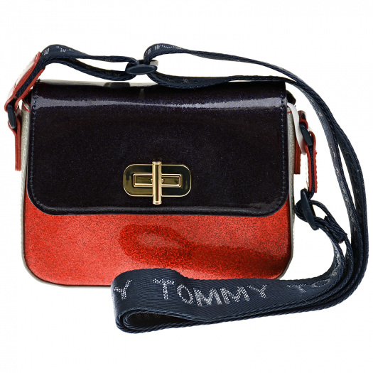 Сине-красная сумка 12х16х5,3 см. Tommy Hilfiger | Фото 1