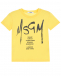Желтая футболка с логотипом MSGM | Фото 1