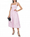 Розовое атласное платье Vivetta | Фото 2