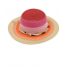 Розовая шляпа в полоску MaxiMo | Фото 1