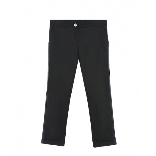 Классические черные брюки сотворотами Aletta | Фото 1