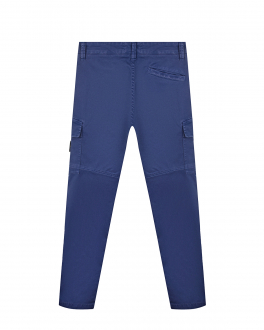 Синие брюки с накладными карманами Stone Island , арт. 751630311 V0127 ROYAL BLUE | Фото 2