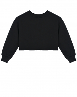 Черный свитшот с белым логотипом Dolce&Gabbana Черный, арт. L5JW7M G7F0U N0000 | Фото 2