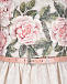 Платье с принтом &quot;розы&quot; и стразами на ремешке Monnalisa | Фото 3