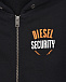 Черная спортивная куртка с принтом &quot;security&quot; Diesel | Фото 3