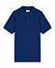 Синяя футболка-поло с черным кантом CP Company | Фото 2